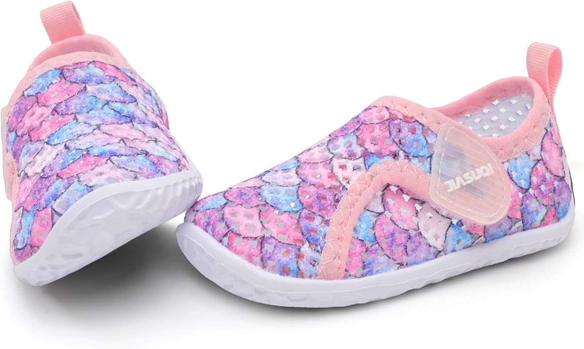 JIASUQI Baby Boys Girls Barefoot Swim Pool Water Shoes Beach Walking Sandals Athletic Sneakers
