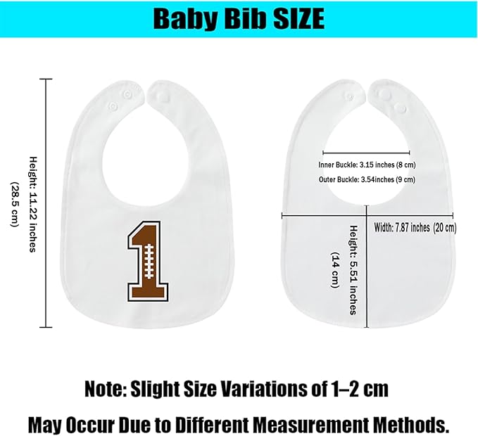 Cute Unisex-Baby Bib, Cotton Adjustable Waterproof Drooler, Birthday Gifts for Girls Boys Aged 0-3 Years Old