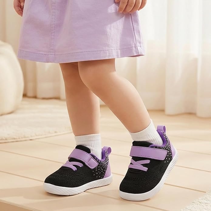 MORENDL Toddler Sneakers Baby Boys & Girls Barefoot Shoes Lightweight Breathable Walking Running Tennis Athletic Sport Shoes