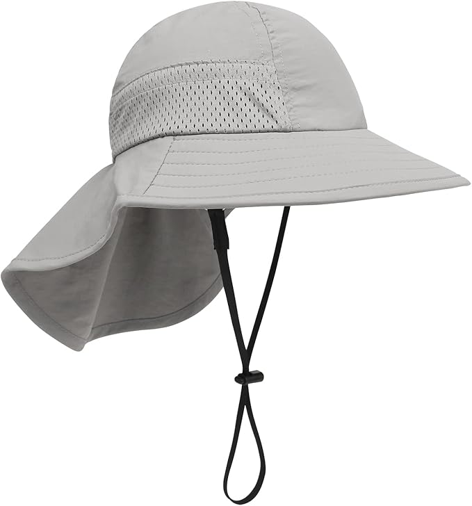 Baby Sun Hat UPF 50+ Toddler Wide Brim Beach Hats for Boys Girls 0-6 Years