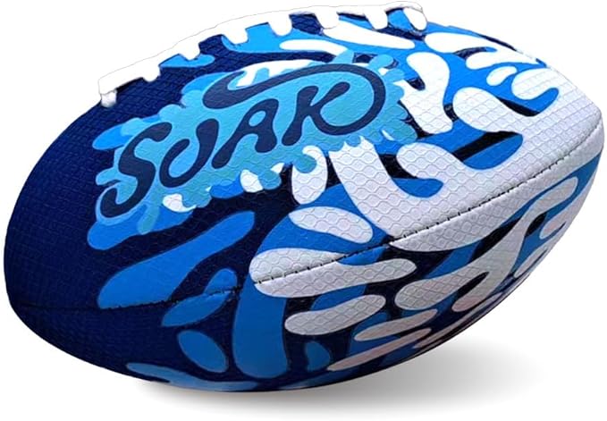 SOAK 9-Inch Water Football – Waterproof Foam Ball for Pool, Beach & Lake Games, Kids Ages and Adults, Outdoor Family Toy