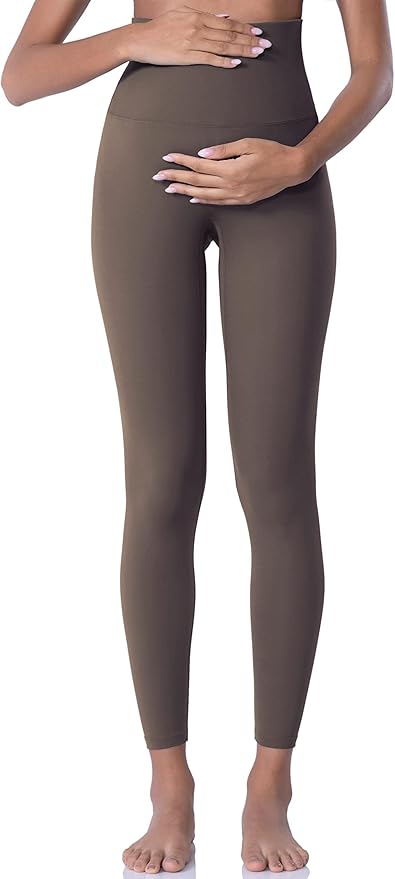 POSHDIVAH Women's Maternity Leggings Over The Belly Pregnancy Yoga Pants Active Wear Workout Leggings