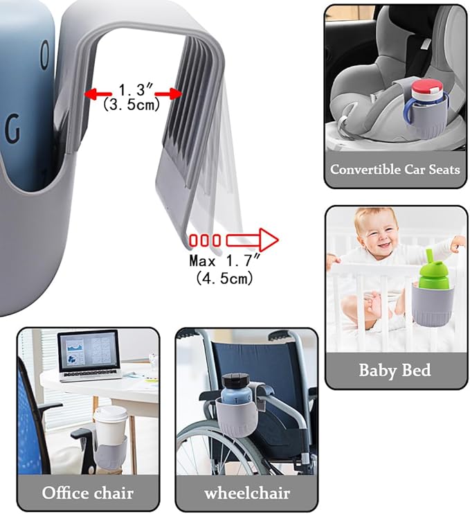 Child Cup Holder for Convertible Car Seats - Stroller Cup Holder Compatible with Most Convertible Car Seats, BPA Free