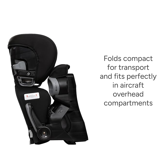 Baby Trend Protect 2-in-1 Folding Booster Car Seat, Midnight Black