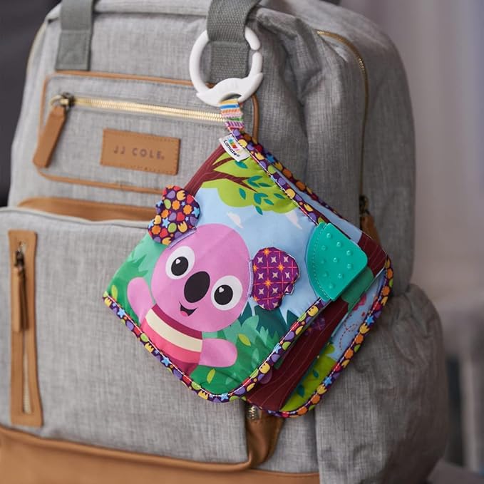 Lamaze Walla Walla the Koala Storytime, Clip on Pram and Pushchair Newborn Baby Toy, Clip and Go Toy, Sensory Toy for Babies with Colours and Sounds, Development Toy for Boys and Girls Aged 0 Months +