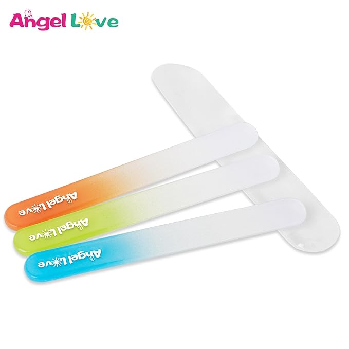 Baby Nail File, 3 Pack, Emery Board Glass, Crystal, Set for Newborns, Toddlers, Infant, Babies & Young Children, New Moms & Baby Shower,ZJC2