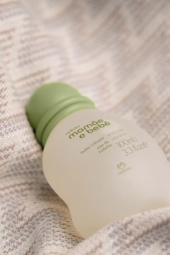 Natura - Mamãe e Bebê Mom & Baby Cologne | Gentle Fresh Scent for Babies | Alcohol-Free, Hypoallergenic, Pediatrician Tested, Vegan & Safe Daily Use – 3.4 fl oz (100 ml)