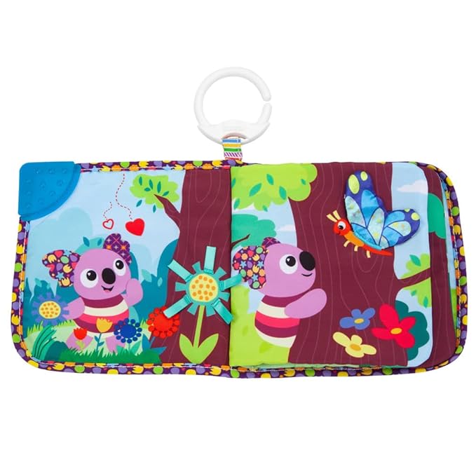 Lamaze Walla Walla the Koala Storytime, Clip on Pram and Pushchair Newborn Baby Toy, Clip and Go Toy, Sensory Toy for Babies with Colours and Sounds, Development Toy for Boys and Girls Aged 0 Months +