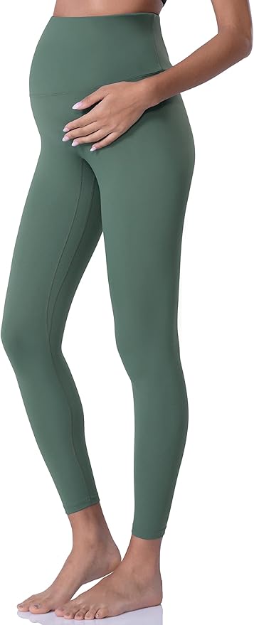 POSHDIVAH Women's Maternity Leggings Over The Belly Pregnancy Yoga Pants Active Wear Workout Leggings