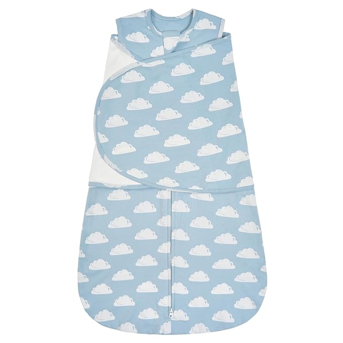ZIGJOY Baby Swaddle Sleep Sack, 1.0 TOG Sleep Sack Swaddles for Newborns & infant 6-12 Months 100% Cotton Baby Wearable Blanket for Newborn Registry Essentials