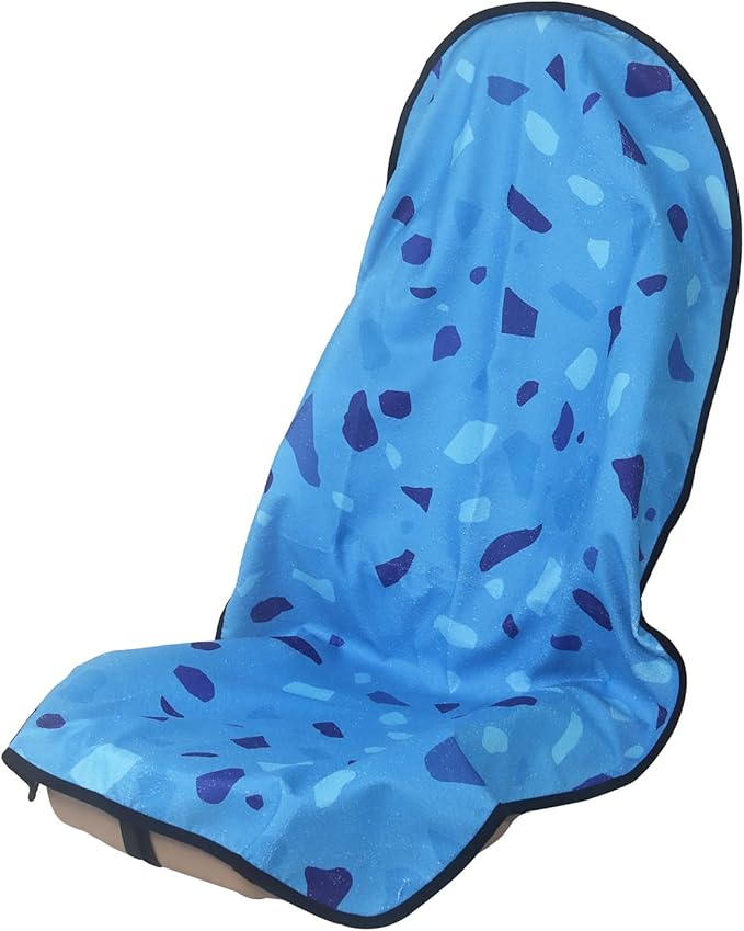 Sweat Towel Car Seat Cover Protector Front Seats for Gym Workout, Running, Swimming, Beach and Hiking, Waterproof Universal Seat Cover for Car, Truck, Van & SUV (1pcs Front Seat)