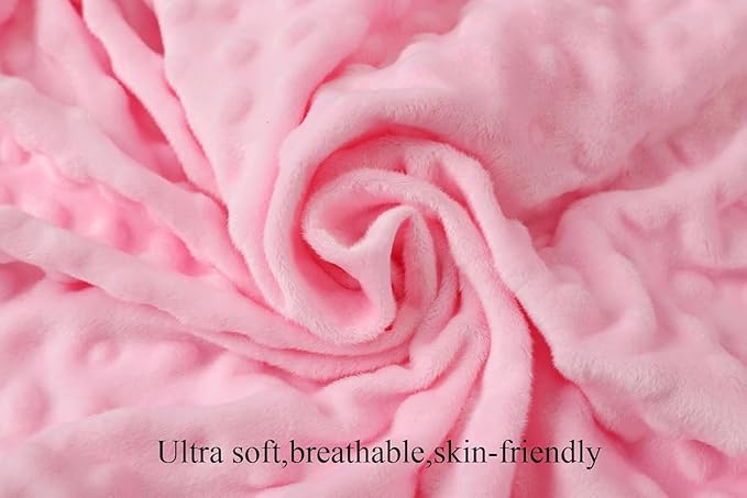 Dot Changing Pad Cover Set 2 Pack Stretch Ultra Soft for Baby Girls and Boys Pink&Light Pink