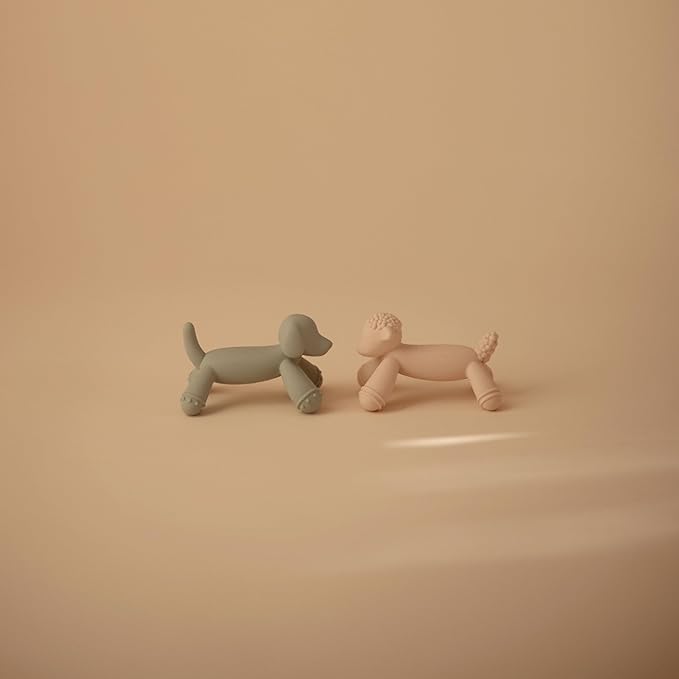 mushie Silicone Baby Teether Toy | Lamb Figurine Teether