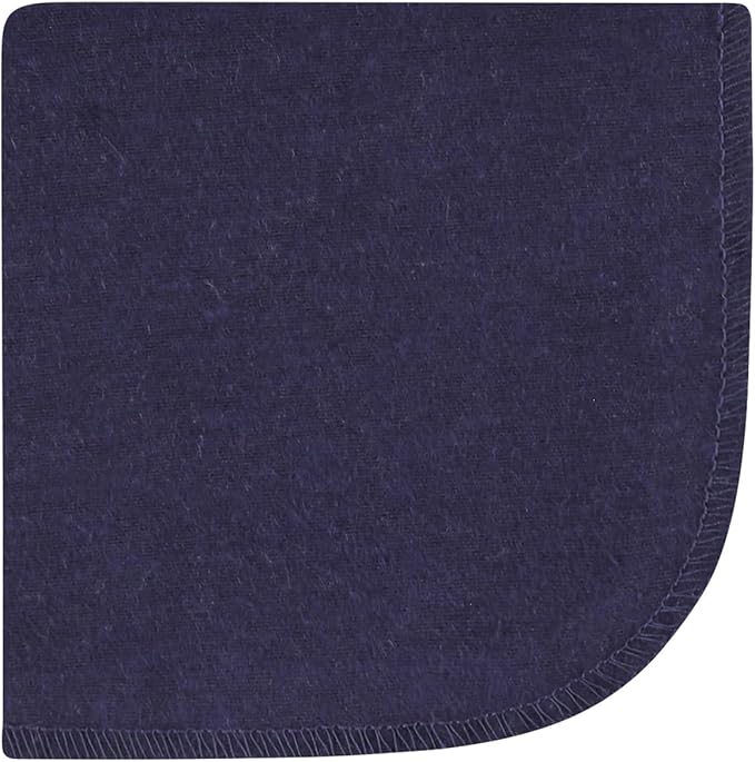 Hudson Baby Unisex Baby Flannel Washcloths, Blush Navy Floral 10Pk, One Size