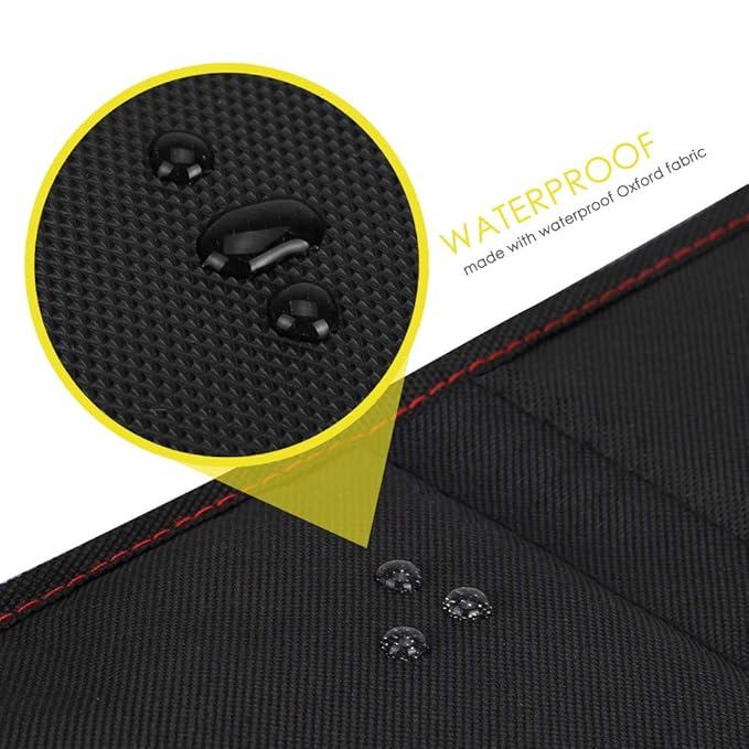 FASITE Car Seat Protector for Baby Child Car Seats - Auto Seat Cover Mat,Protective Non-Slip Waterproof Car Seat Cover Pad with Mesh Pockets (2 Pack)