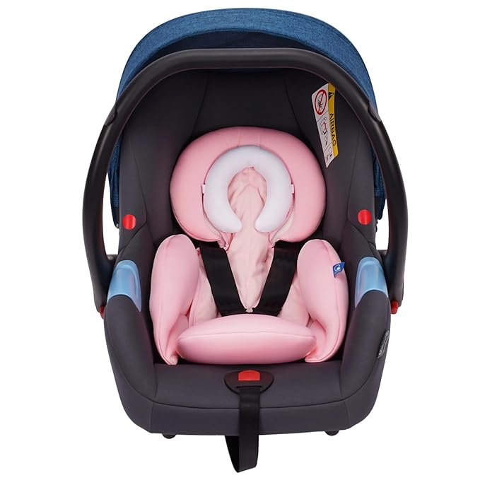 COOLBEBE New 2-in-1 Babybody Pad for Baby Newborn Infants - Extra Soft Stroller Cushion Pads Car Seat Insert, Perfect for Carseats, Strollers, Swings, Pink