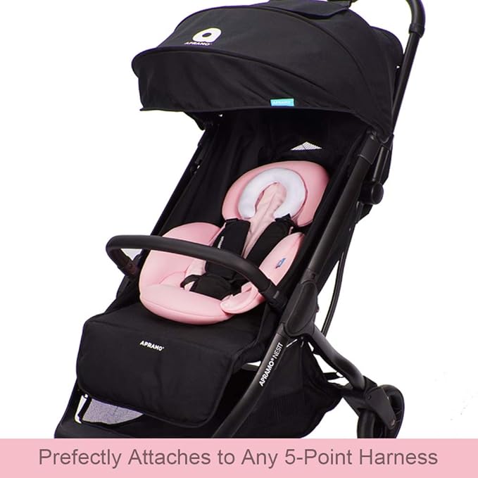 COOLBEBE New 2-in-1 Babybody Pad for Baby Newborn Infants - Extra Soft Stroller Cushion Pads Car Seat Insert, Perfect for Carseats, Strollers, Swings, Pink