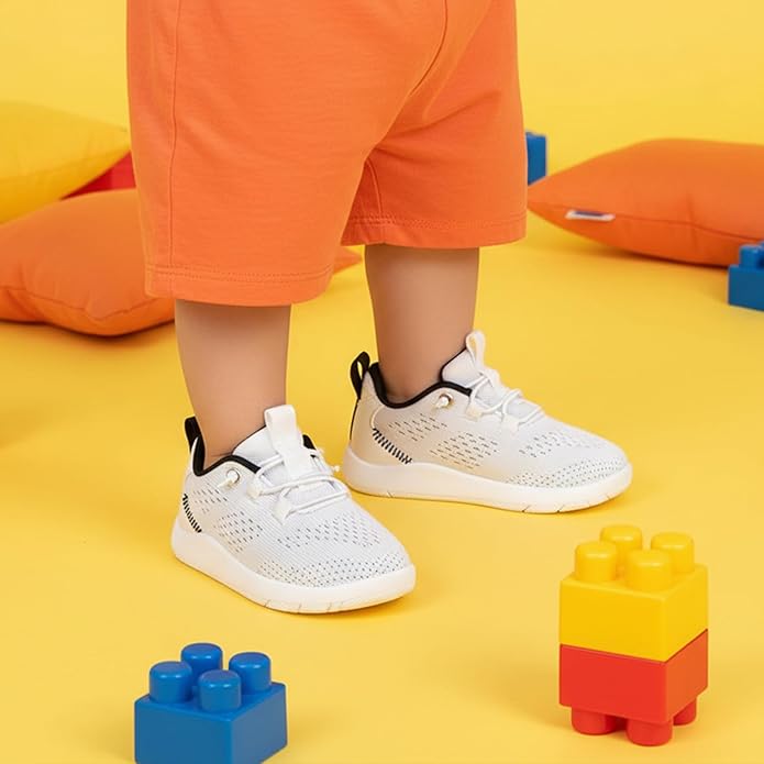 MORENDL Wide Toddler Shoes Baby Walking Shoes Girls Boys Zero Drop Minimalist Sneakers Slip On Tennis Shoe Breathable Naturally Flexible