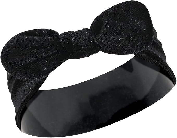 Hudson Baby Cotton and Synthetic Headbands, Size 0-24 Months