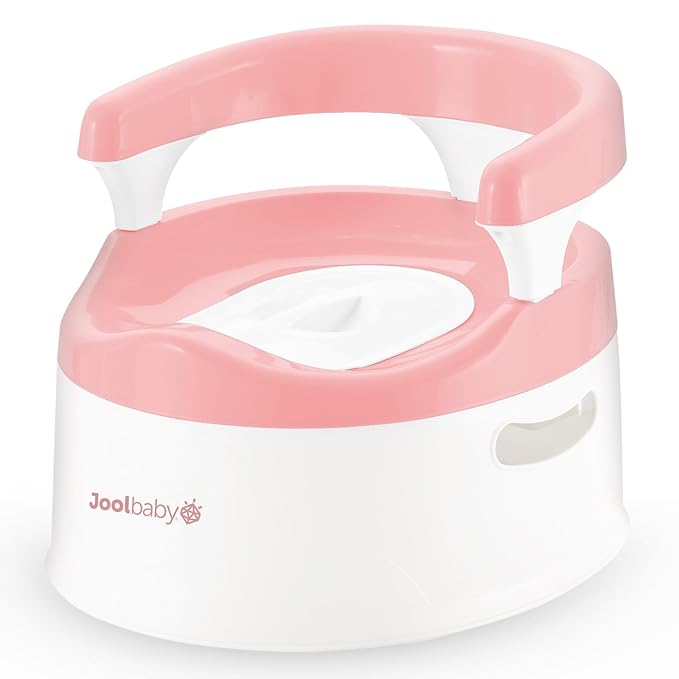 Jool Baby Potty Chair for Toddler Toilet Training - Splash Guard & Back Support (Pink)