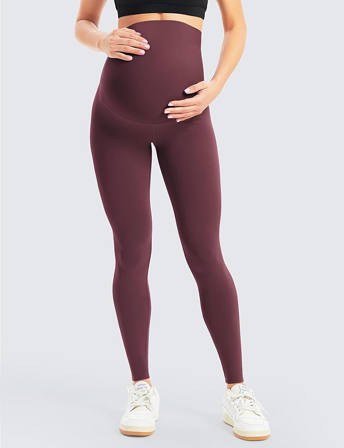 BONVIGOR Women's Maternity Leggings Over The Belly Bump Workout Full Length Leggings Running Active Yoga Pants