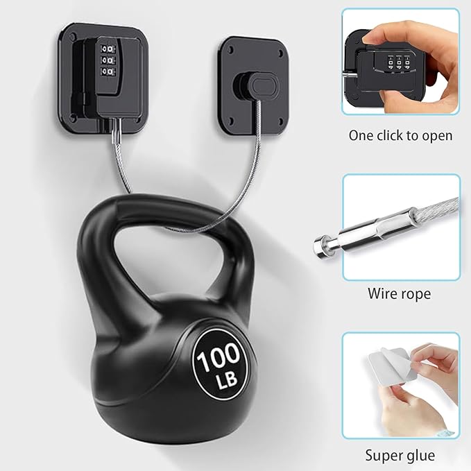 Fridge Lock Refrigerator Freezer Childproof Locks for Cabinets and Drawers Easy Install No Keys Needed Combo Lock Multifunctional Child Safety Cabinet Locks