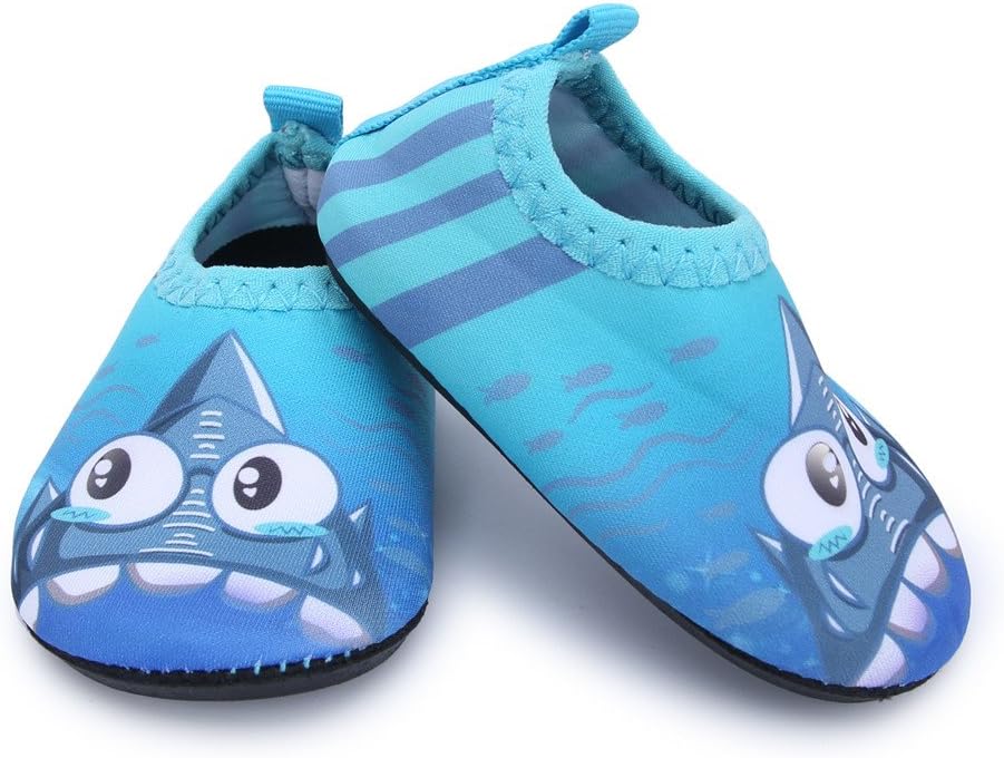 JIASUQI Baby Boys and Girls Barefoot Swim Water Skin Shoes Aqua Socks for Beach Swim Pool