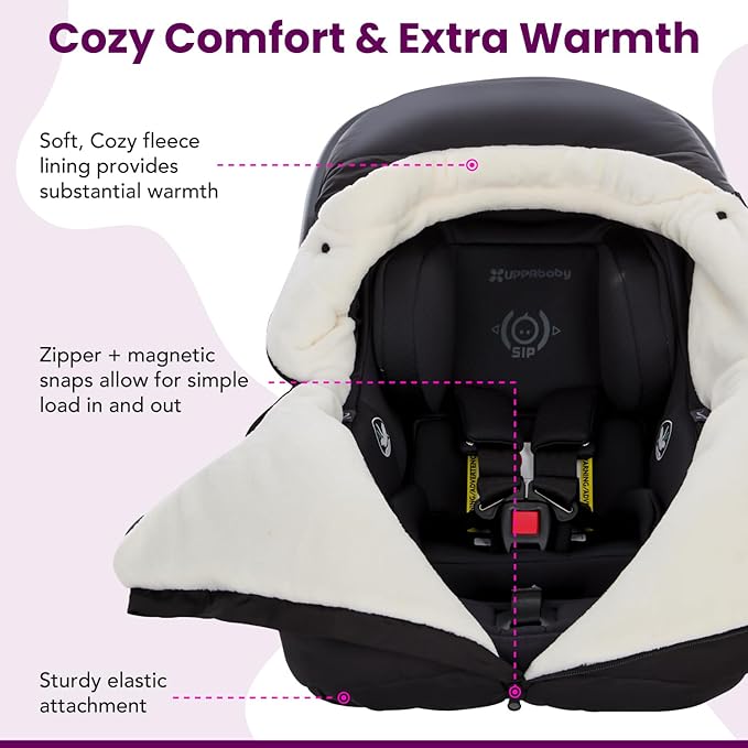Buntting Bag Compatible with UPPAbaby Aria, Aria V2, Mesa, Mesa V2, Mesa V3 Infant Car Seats, Warm and Ultra-Plush Waterproof car seat Cover, Footmuff, Winter Cover Universal. nfant Car Seats
