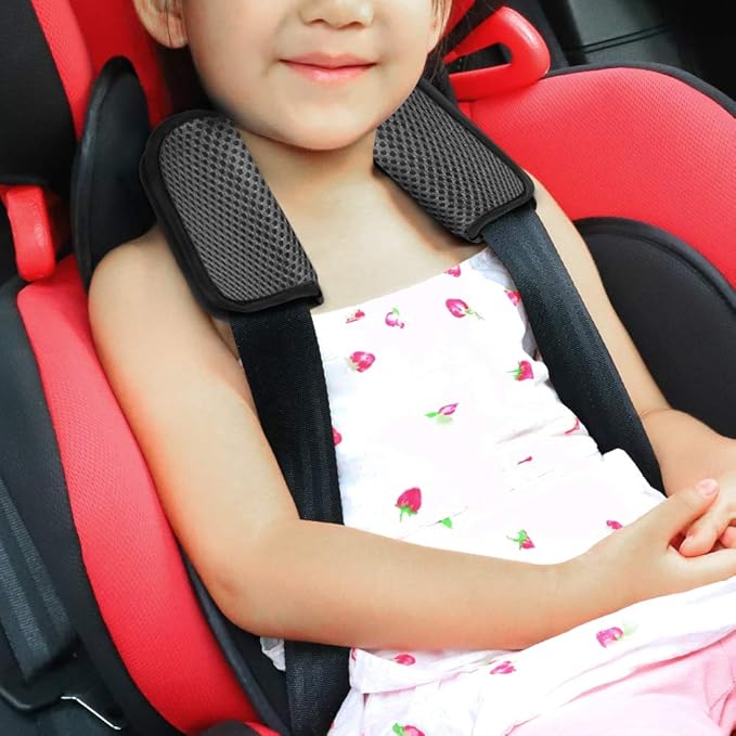 Accmor Car Seat Straps Shoulder Pads for Baby Kids, Soft Car Seat Strap Covers, Seat Belt Covers for Car Seats, Pushchair, Stroller