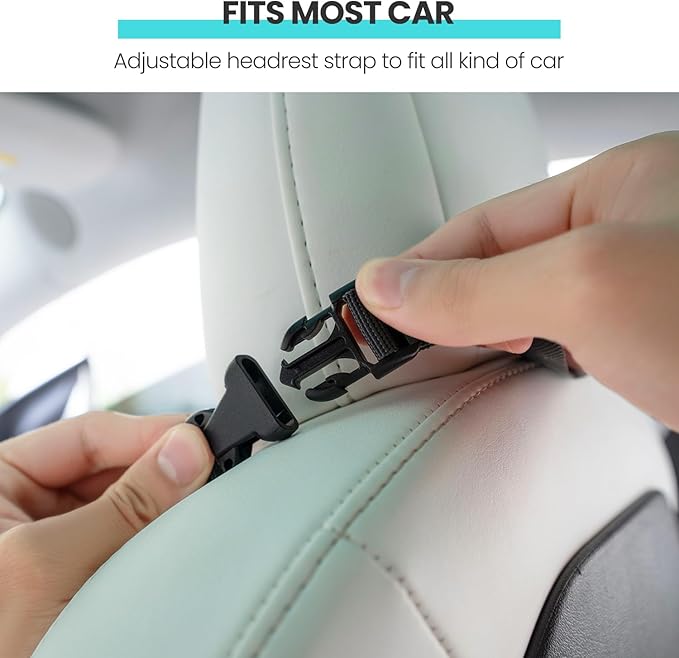 HEYTRIP Car Seat Protector, Rear-Facing/Forward-Facing, for 0~12 Years Old Children, Waterproof, Easy Cleanup, Non-Slip, Fit Most Car Seats(Black Blue)