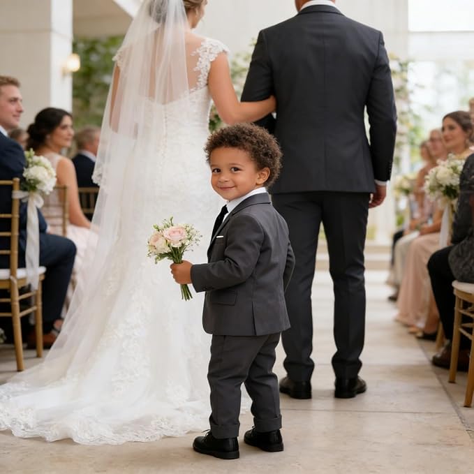 Baby Suit for Toddler Boys Infant Formal Suits Baby Boy Ring Bearer Wedding Outfit