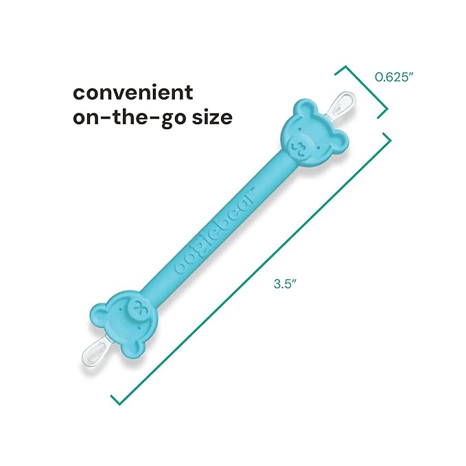 oogiebear: Baby Nose Cleaner & Ear Wax Removal Tool - Safe Booger & Earwax Removal for Newborns, Infants, Toddlers - Dual-Ended - Essential Baby Stuff, Diaper Bag Must-Have, with CASE