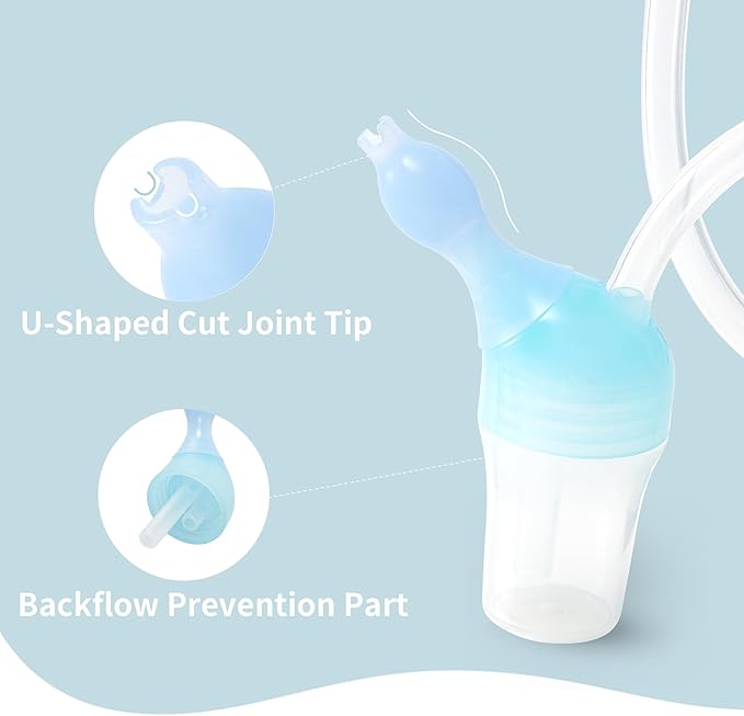 Pigeon 4-in-1 Baby Grooming Kit with Storage Case, Safe Baby Care Products, Newborn Essentials, Includes Newborn Nail Scissors, Brush, Baby Tweezer, and Nasal Sucker Clear Nose