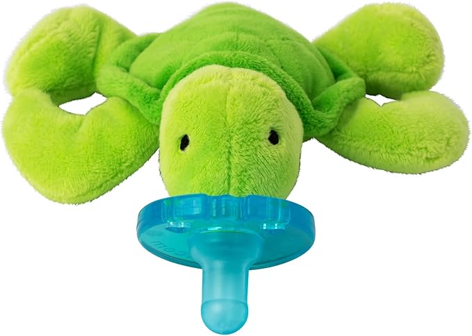 WubbaNub Infant Pacifier, Silicone, Latex Free,Phthalate Free - Turtle