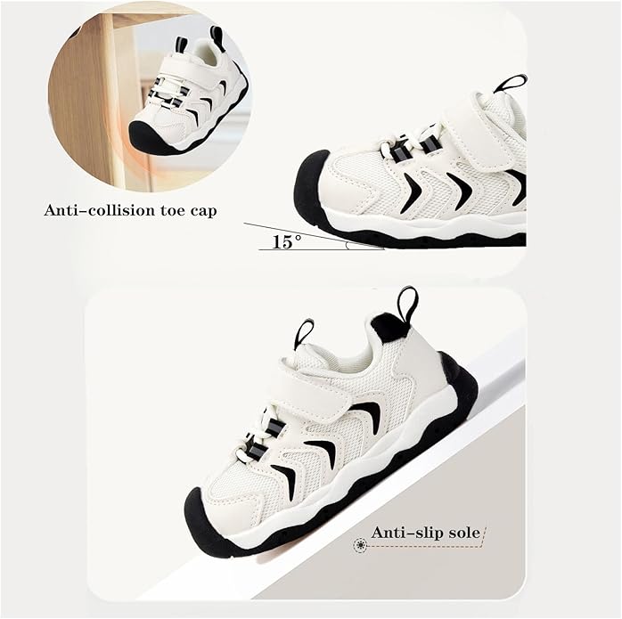 Baby Boy Girl First Walking Shoes Wide Toe Toddler Sneakers Breathable Non Slip Infant Barefoot Shoes 6 12 18 24 Months