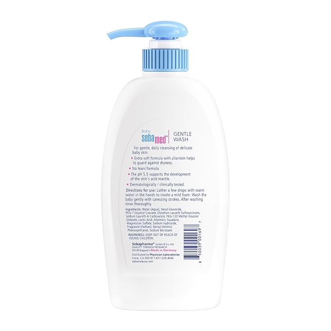 Sebamed Baby Gentle Wash Extra Soft for Delicate Skin (13.5 Fluid Ounces)
