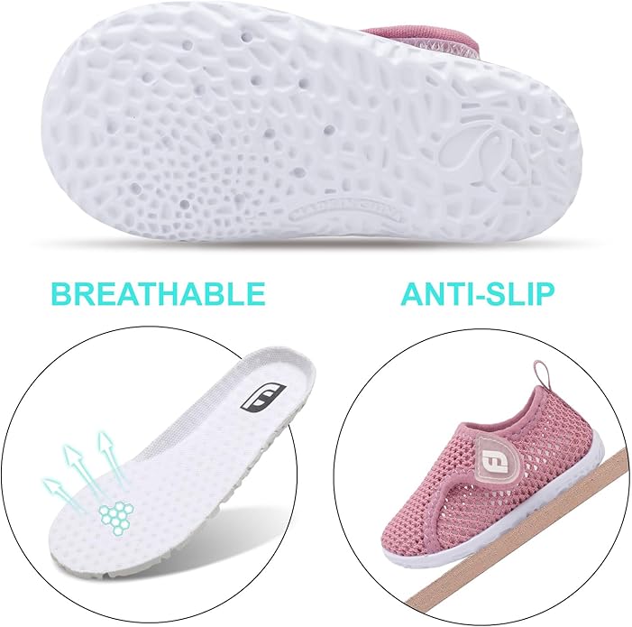 JOINFREE Baby Toddler Water Shoes Boys Girls Sandals Barefoot Kids Breathable Sneakers Shoes for Walking Running