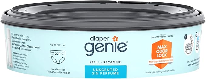 Playtex Diaper Genie Refill (810 Count Total - 3 Pack of 270 Each)
