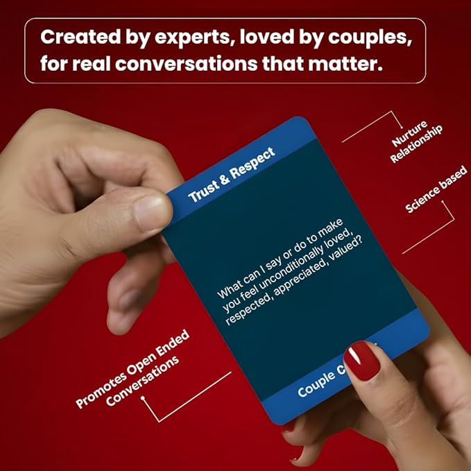 Life Sutra Couple Connect Game - 400 Thoughts Provoking Cards for Young Couples to Strengthen Communication, Build Trust, Enhance Emotional Bond - Ideal for Date Night, Newlyweds & Wedding Gifts