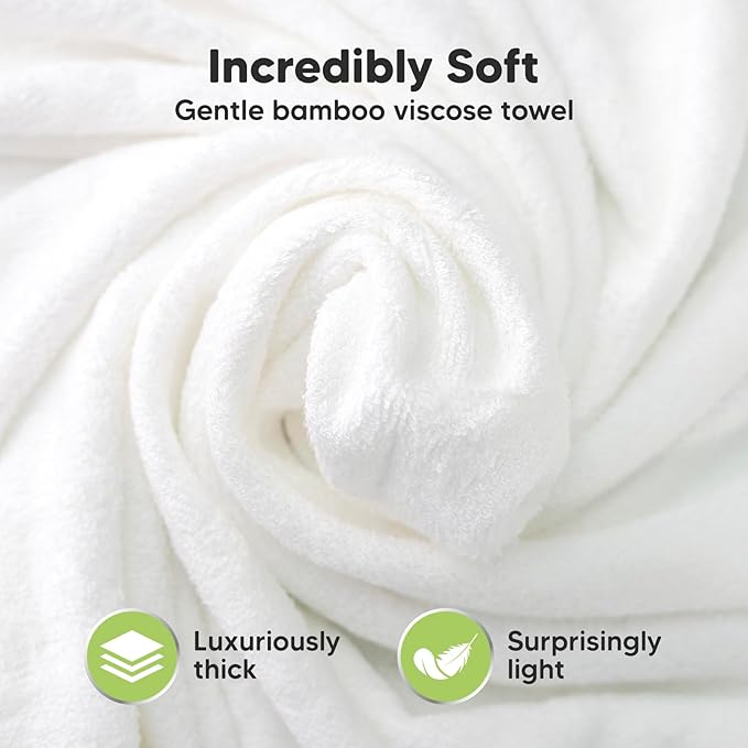 KeaBabies Hooded Baby Towel for Newborn - Viscose Derived from Bamboo Large Baby Bath Towels with Hood for Boys, Girls, Toddler, Extra Absorbent & Soft Newborn Bath Essentials (Fox, Regular)