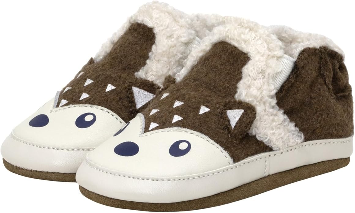 Robeez Baby Boys and Unisex Soft Soles Slip-Resistant Crib Shoes Slippers Moccasins for Infant and Toddler, 0-24 Months
