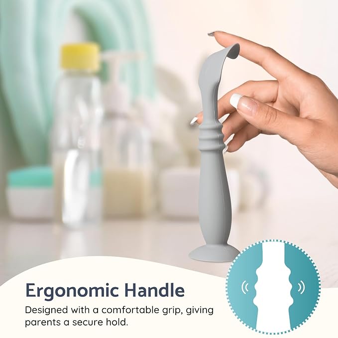 3 Packs Silicone Diaper Cream Applicator with Suction Base, Diaper Cream Spatula Applicator for Babies, Soft Silicone Diaper Cream Brush (Sage/Ether/Natural)