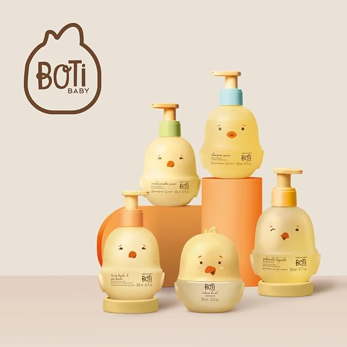 O Boticário Boti Baby Liquid Soap, Hair And Body Cleanser & Wash, 6.7 Ounce (200ml)