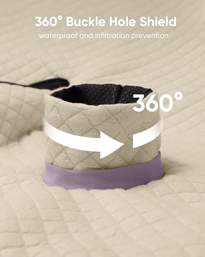 2 Pack Baby Potty Training Car Seat Protector, Waterproof Car Seat Liner for Potty Training Toilet, Baby Infant Toddler Piddle Pad Fits for Carseat, Stroller, Highchair - 2 Pack, Beige