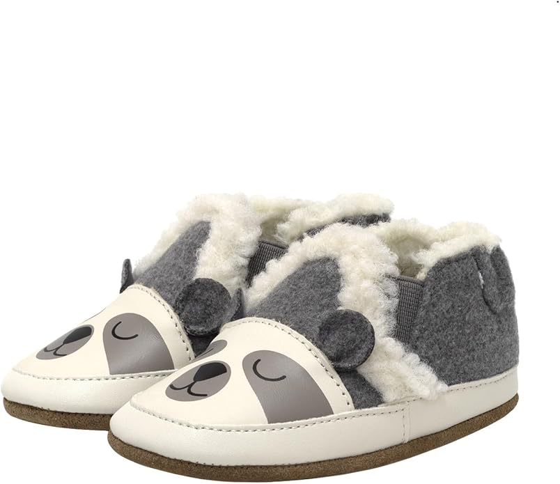 Robeez Baby Boys and Unisex Soft Soles Slip-Resistant Crib Shoes Slippers Moccasins for Infant and Toddler, 0-24 Months