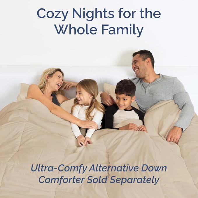 Full XL Bed Sheet Set - 4 Piece Extra Long Extended Full XL Sheets - Ultra-Soft, Breathable & Cooling - Fits 8” to 16" Mattress w/ Deep Pockets - 54" x 80" - Easy-Fit, Wrinkle & Fade Resistant - Cream