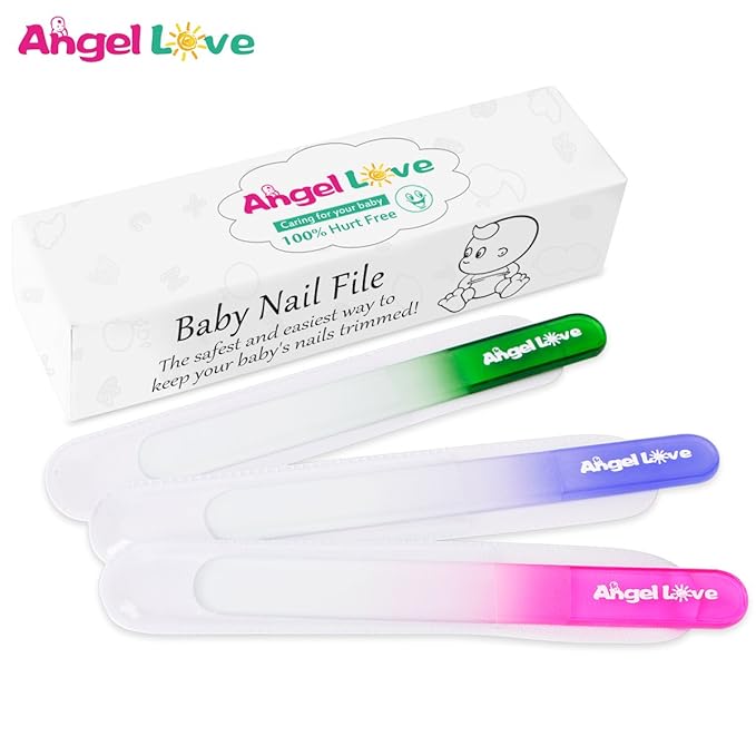 Baby Nail File, 3 Pack, Emery Board Glass, Crystal, Set for Newborns, Toddlers, Infant, Babies & Young Children, New Moms & Baby Shower,ZJC1