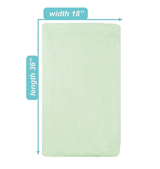 TL Care 100% Natural Cotton Jersey Knit 18" x 36" Cradle/Bassinet Sheet - Fitted, Celery, Soft Breathable, for Boys and Girls