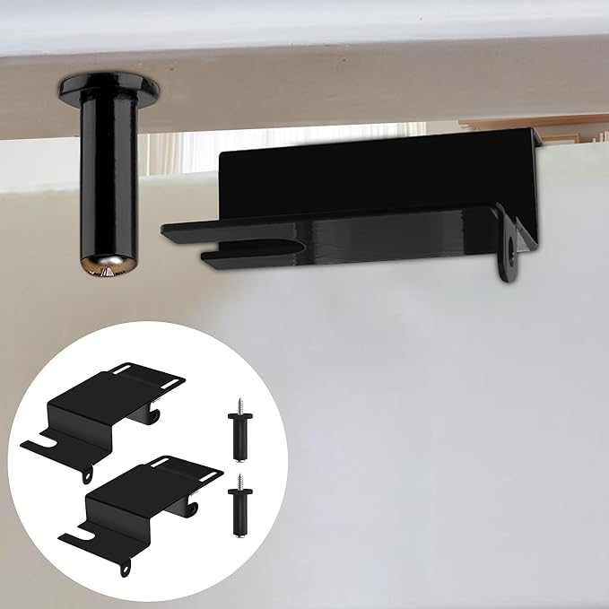 Child Safety Door Top Lock, TAMIDN Top Door Locks for Kids Safety Made of Durable Metal, Adjustable Child Locks for Door, Door Lock Kid Proof for Childproofing Interior-Exterior Doors,2 Pack