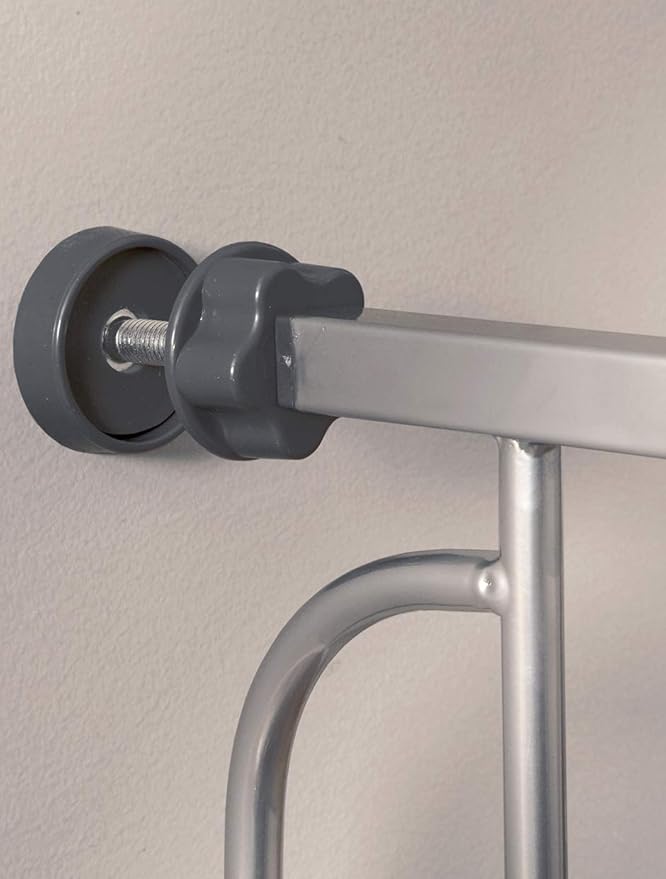 Regalo Safety 36” Extra Tall Baby Gate for Doorways & Bottom of Stairs, Pressure Mount Safety Gate for Babies, Toddlers & Pets, Tested & Safe for 30 Years, American Designed, American Owned, Platinum